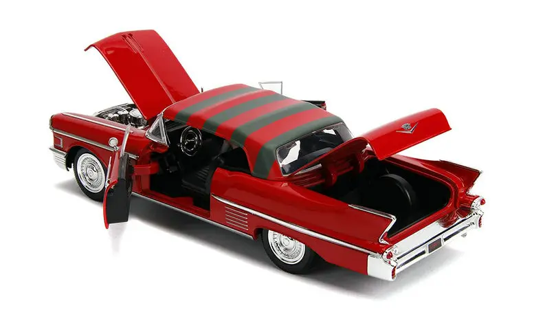 1:24 1958 Cadillac Series 62 Freddy Krueger Figure Alloy