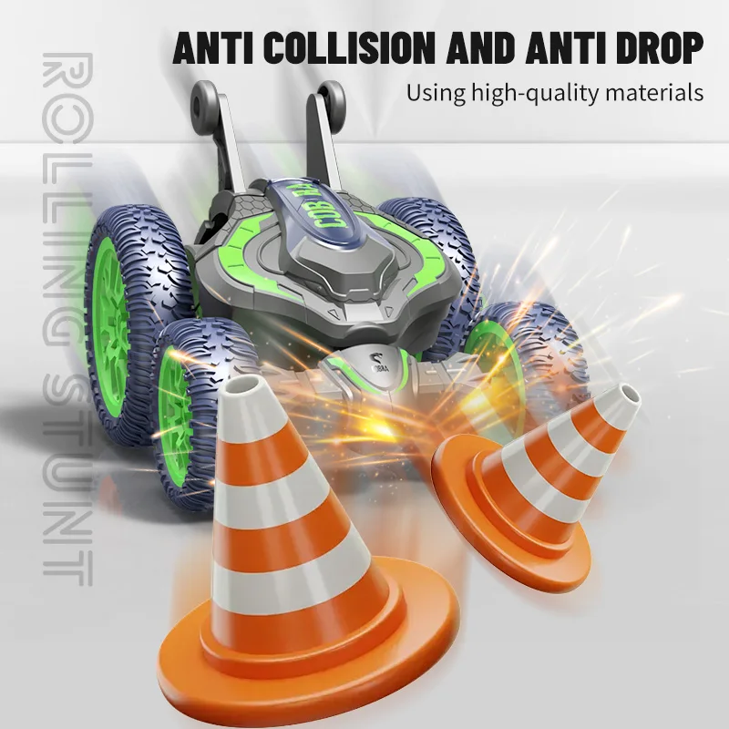Remote Control Stunt Car with LED Lights and 2.4G Double Sided Driving