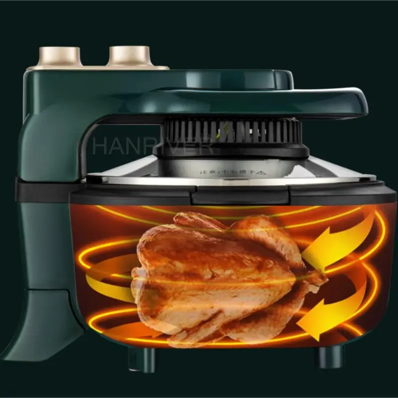 Visual Air Fryer Large Capacity Smart French Fries Machine New Multifunctional Household Electric Fryer 6L 220V
