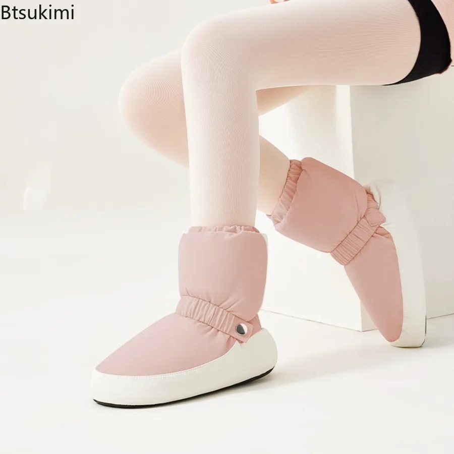 Ballet Shoes Ballet Boots Winter Ballet Warm Up Booties Kid National Dancing Shoes Adults Modern Dance Ballet Point Warm Shoes Exercises Ballerina Boots