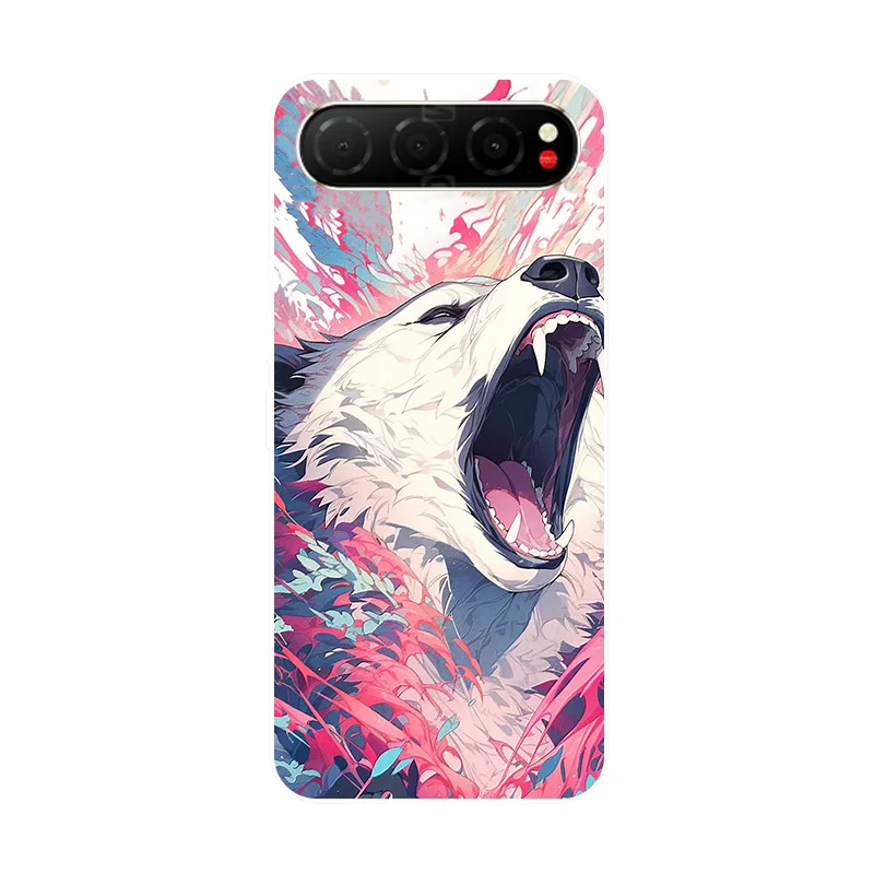 Nubia Air 5G TPU Soft Floral Panda Protective Phone Case