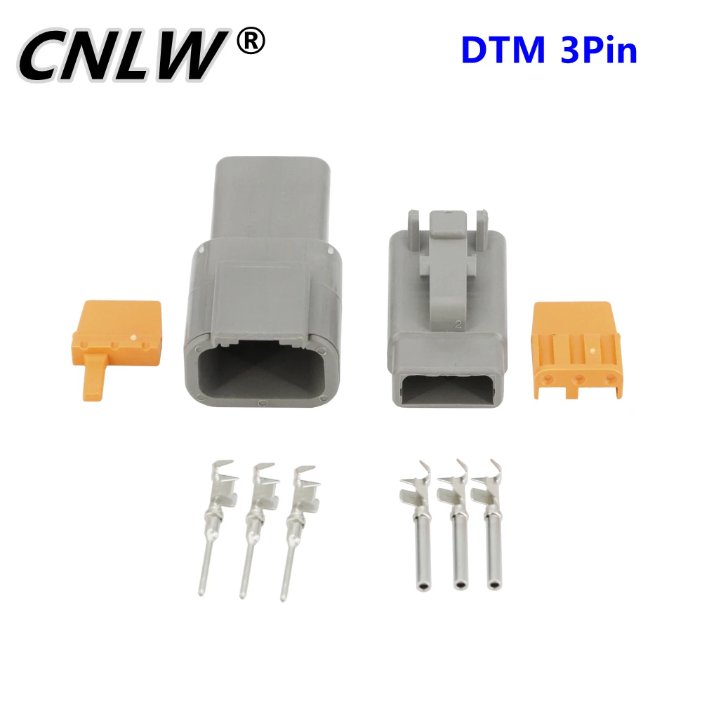 Conector Impermeável dos Conectores Automotivos do Pino de Dtm com Terminal Dtm043p Dtm06-3s