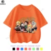 2024 2024 Kids Clothes Demon Slayer: Kimetsu No Yaiba Short Sleeve Summer Top Shirts Children's T-shirt MINISO Japanese Anime 2