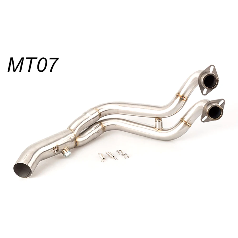 Motorcycle Exhaust Modified Front Pipe Slip-On Exhaust Without Muffler For Yamaha For Yzf Yamaha Mt07 Xsr 700 Fz-07 Mt 07