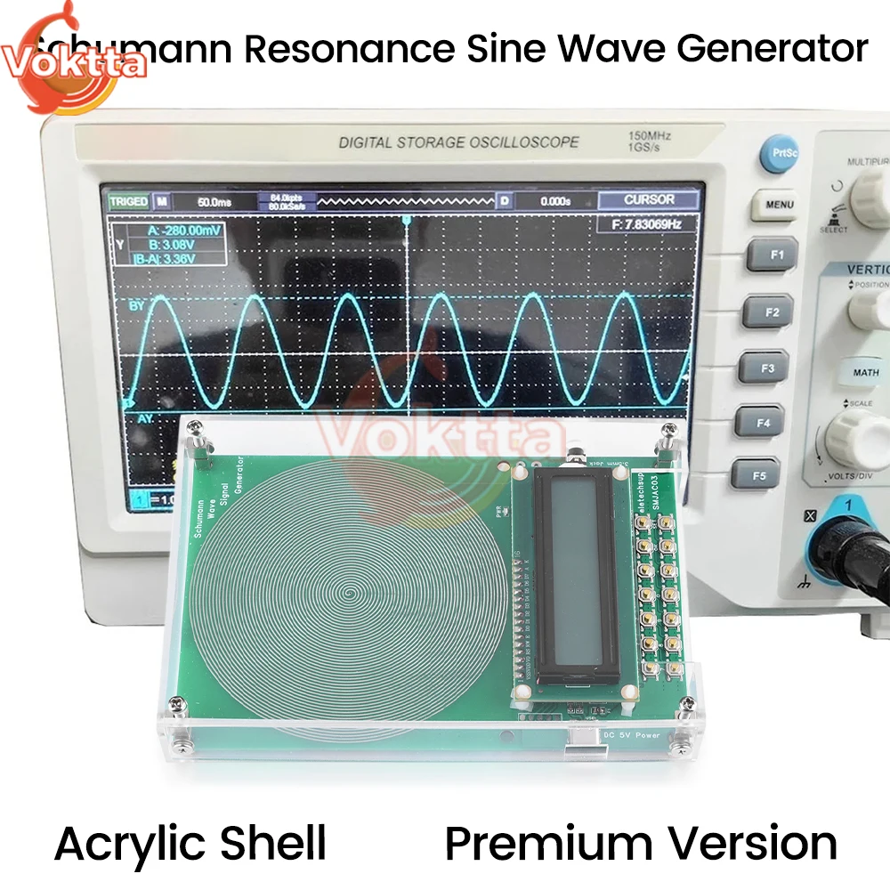 Adjustable 0.01Hz-100000Hz 7.83Hz Schumann Wave Pulse Generator Ultra-low Frequency Audio Resonator for Relax Body and Mind 3