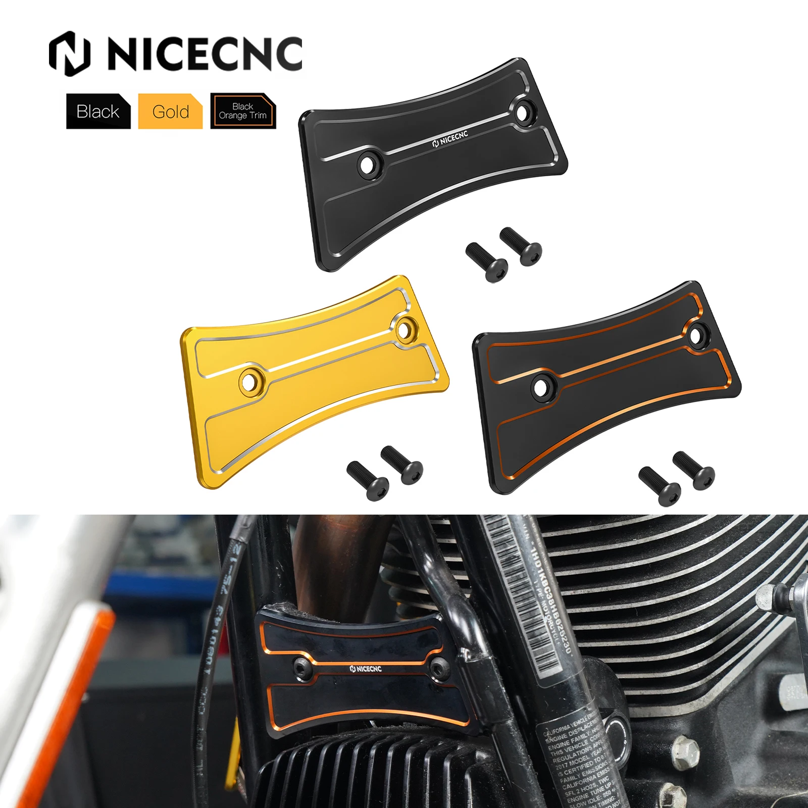 Per 2017-2022 Harley Touring Road King Flhr Telaio Moto Downtube Crossbrace Cover Electra Glide Electra Glide Road Glide