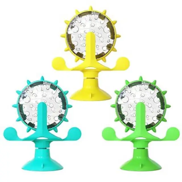 Cat and Dog Bowl Pet Supplies Cat Toy Leaking Balls,Rotating Windmills To Tease The Turntable Fun, Slow Food, Universal dog toys 4