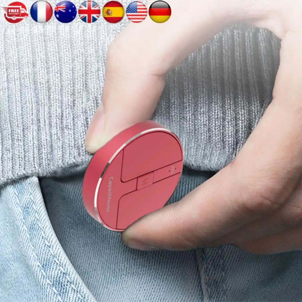 Portable Silent Mouse 3 Mode BT 5.2/2.4G/USB Mini Capacitive Mouse 3 Adjustable DPI Rechargeable with USB Receiver for Laptop PC