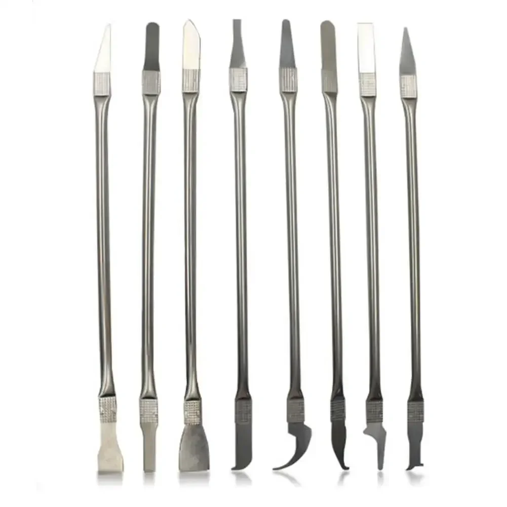 8Pcs 정밀 IC 수리 도구 세트-CPU 칩 접착제 제거용 얇은 스테인레스 스틸 블레이드, 전화 및 노트북 납땜 제거 수공구