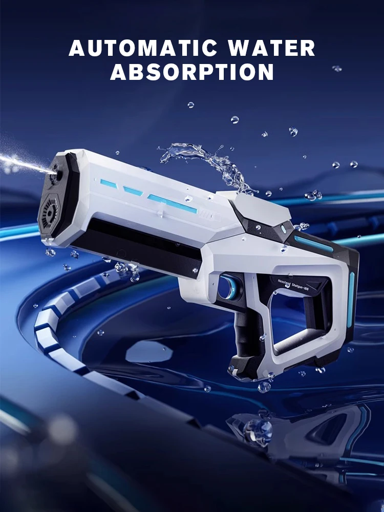 Electric Water Guns For Adults Powerful Squirt Automatic Water Suction Blasters Summer Outdoor Beach Toy For Kids Gift