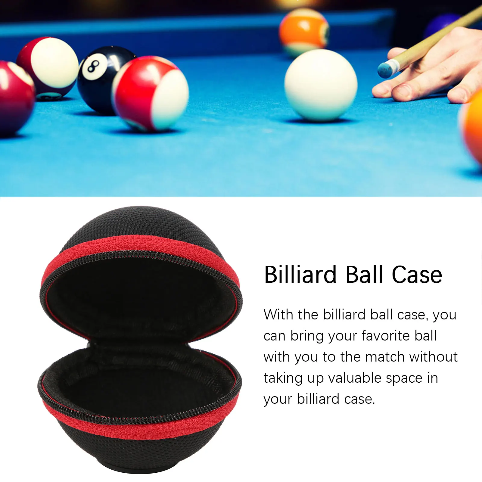 Billiard Box Cue Ball Holder Clip On Cue Ball Case Holder Circle Storage Bag Training with Aluminum Alloy Buckle billiard ball billiard cue ball billiard training accessory billiard cue holders