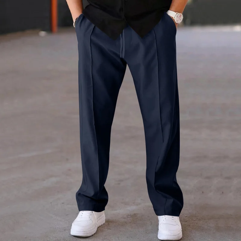 2025 Casual pants Men Straight Thin Pants Fashion Loose Trousers