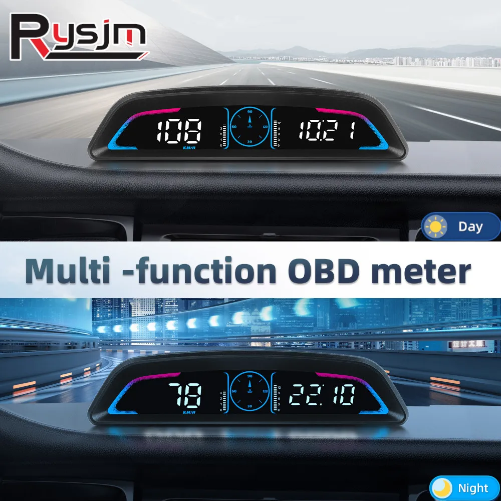 MedidorDigitalinteligenteHUDB3obd2pantallamultifuncinveloc