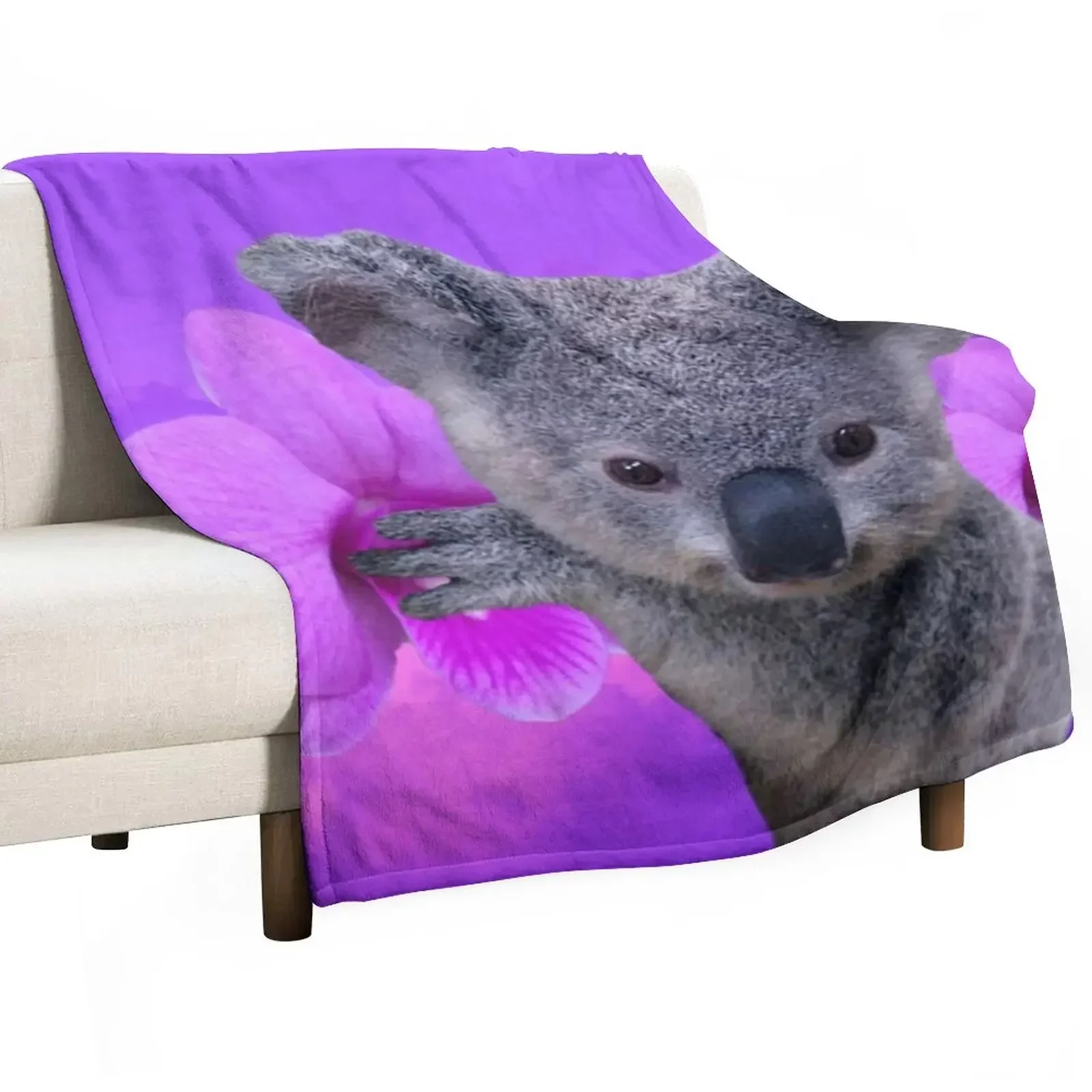

Одеяло Koala и орхидеи, забавный подарок, тонкие красивые одеяла
