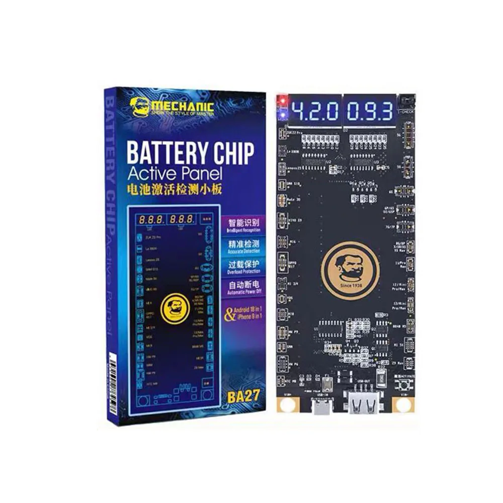 

MECHANIC BA27 Battery Activation Board for iPhone 5-13 Pro Max Samsung Xiaomi Circuit Charging Tester