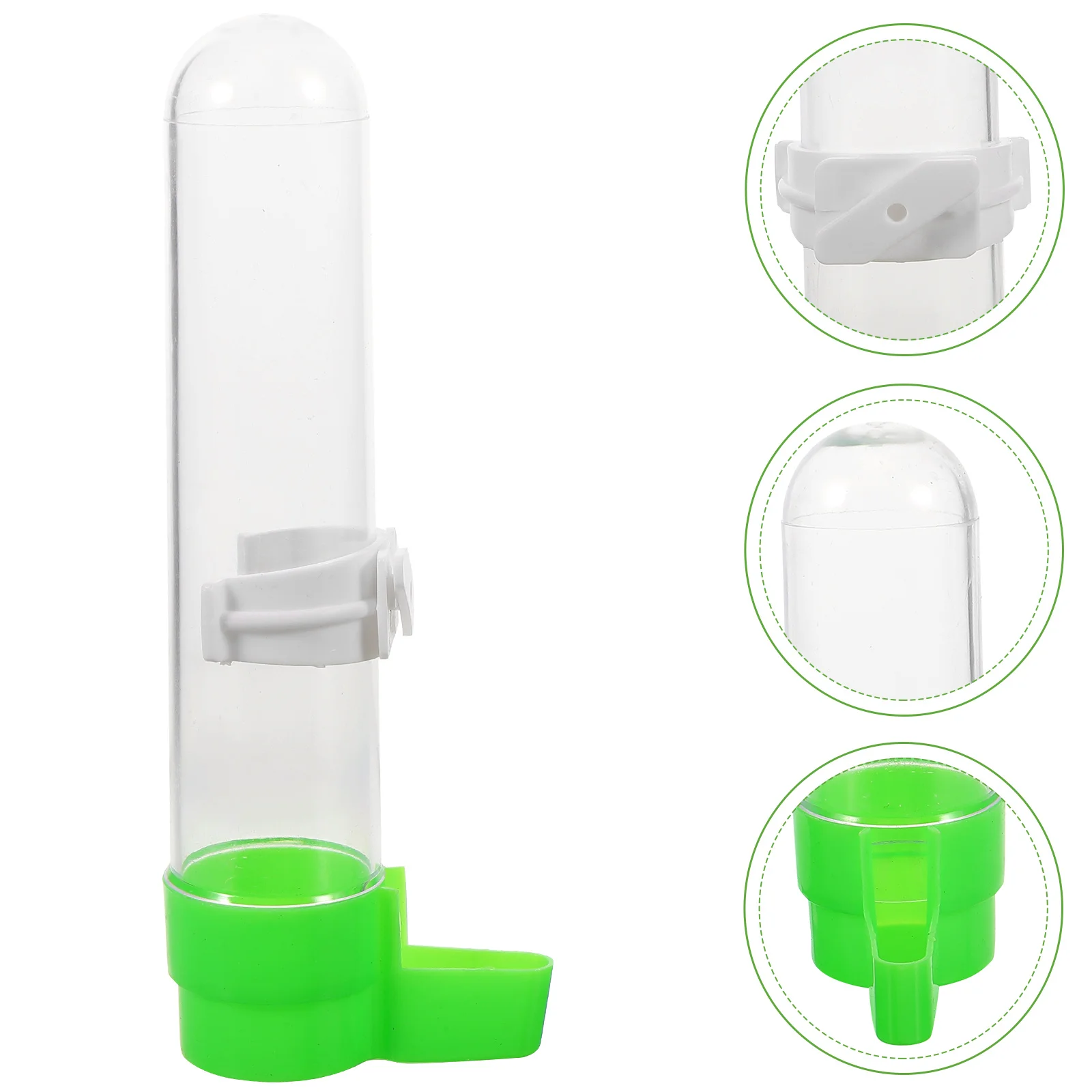 Automatic Bird Waterer Feeder Bird Water Dispenser Feeder Parakeet Waterer Large-Capacity Horizontal Parrot Feeding Supply