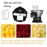 Electric Slicer Thickness Adjustable Restaurant Milk Tea Store Vegetable Cutter  Multi-function Commercial Dicing Machine 2
