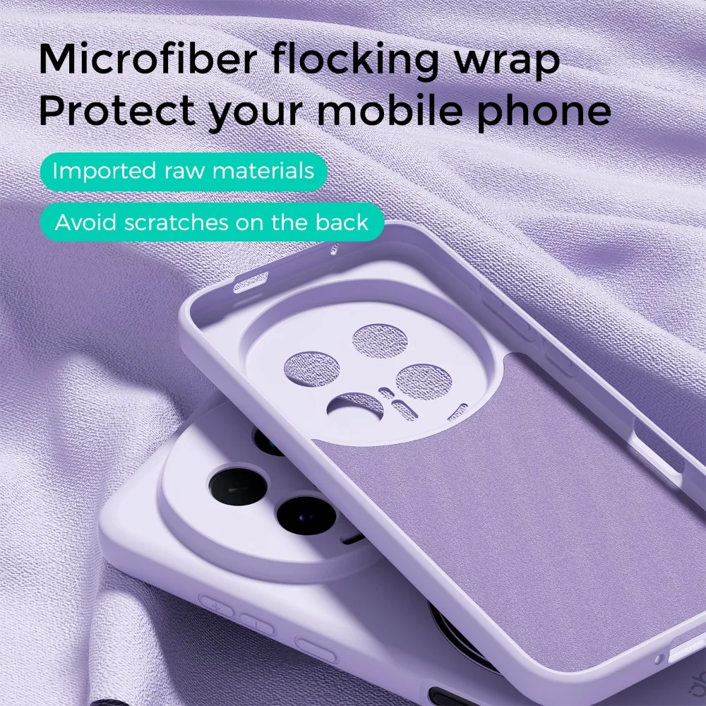Liquid Silicone Armor Bumper Shockproof Case with Wireless Charging and Lens Protection