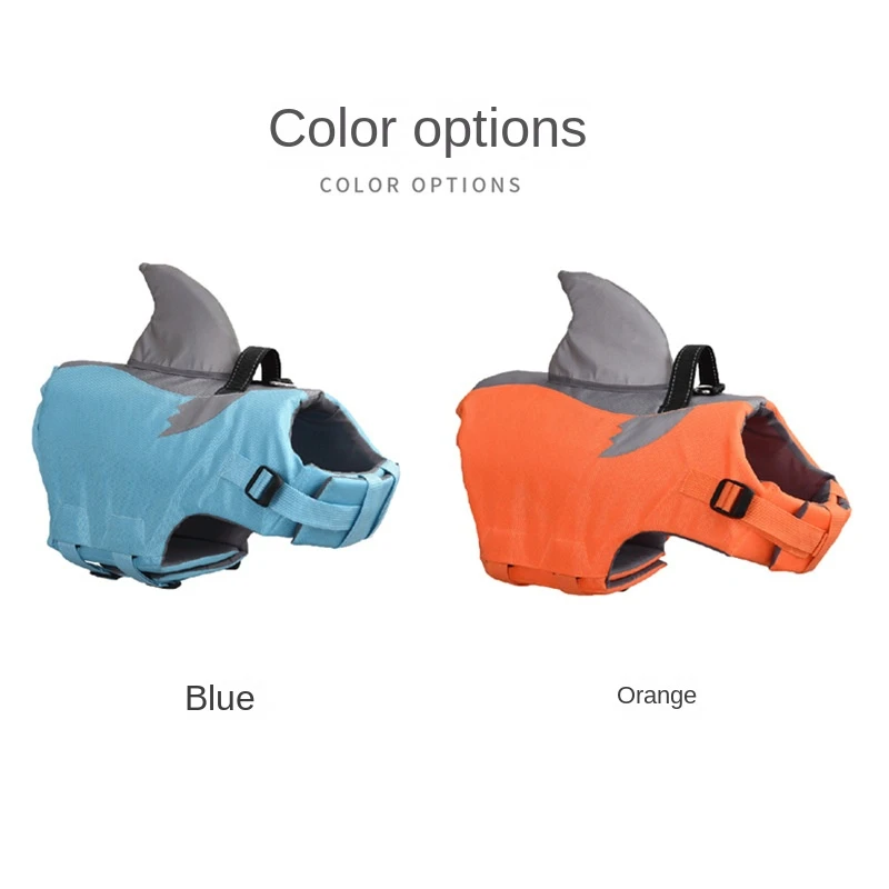 

NEW Summer Dog Life Jacket with Handle Surfing Swimming Sailboat Adjustable Medium Large Dog Safety Vest Bulldog Labrador Shark