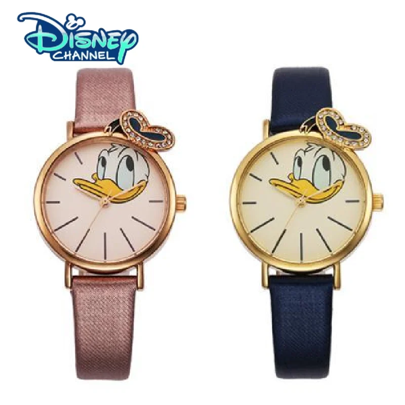 

Donald Duck Disney Anime Peripheral Watch Creative Cartoon Shape Kawaii Watch Cute Jewelry Couple Gift Quartz Watch Waterproof