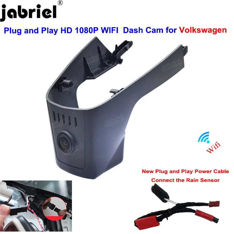 

For Volkswagen Touareg For VW Passat For VW T Roc For VW Passat Touareg T Roc 2018-2021 Wifi Dash Cam Car DVR Driving Recorder