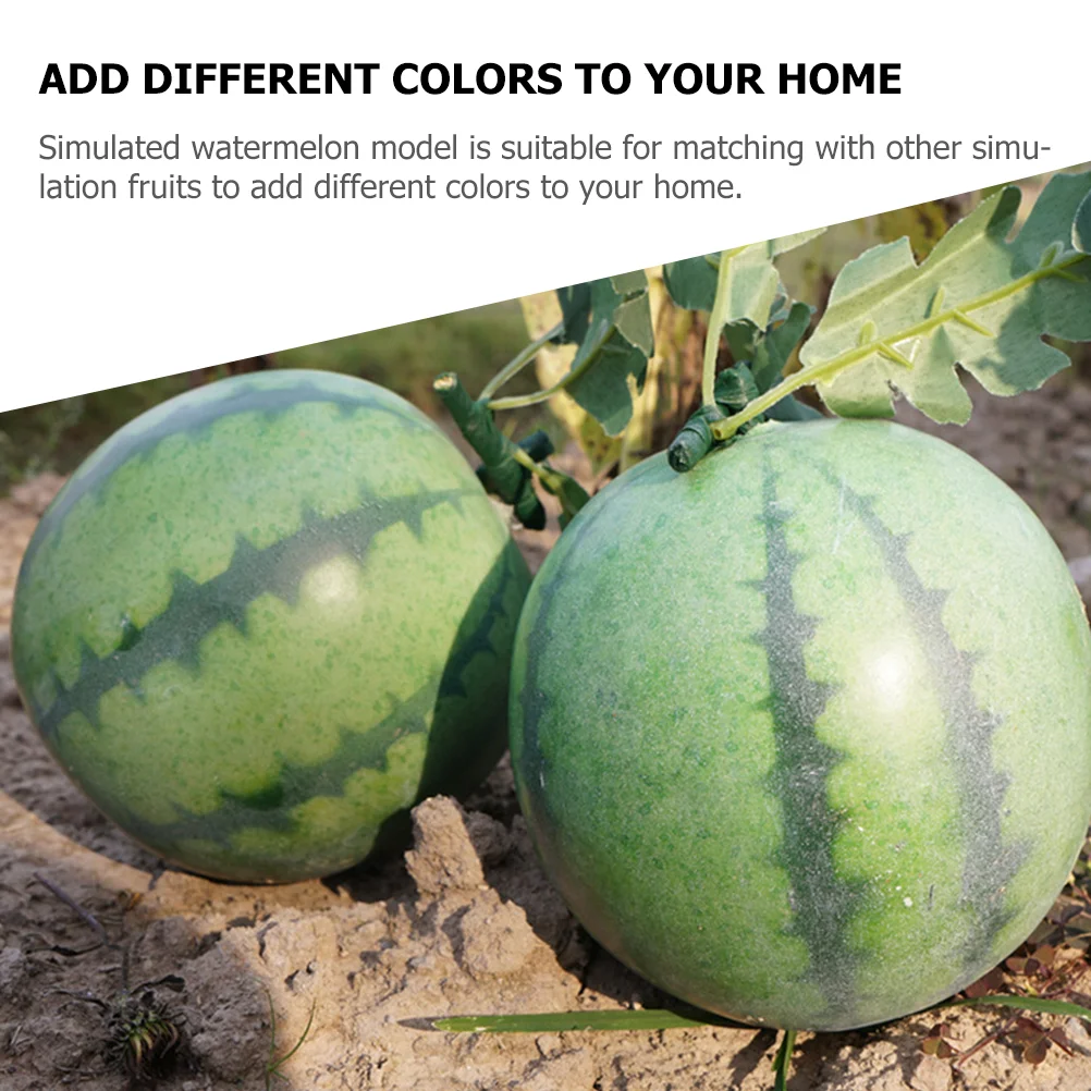 Simulated Watermelon Fake Fruit Models Lifelike Fruits Foam Ornament Display Prop Decorative Artificial artificial fruits and vegetables