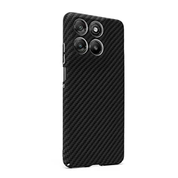 Luxury Carbon Fiber Pattern Slim Case - Premium Anti - Drop Lens Protection Cover for Motorola Edge 70 Ultra (CW)