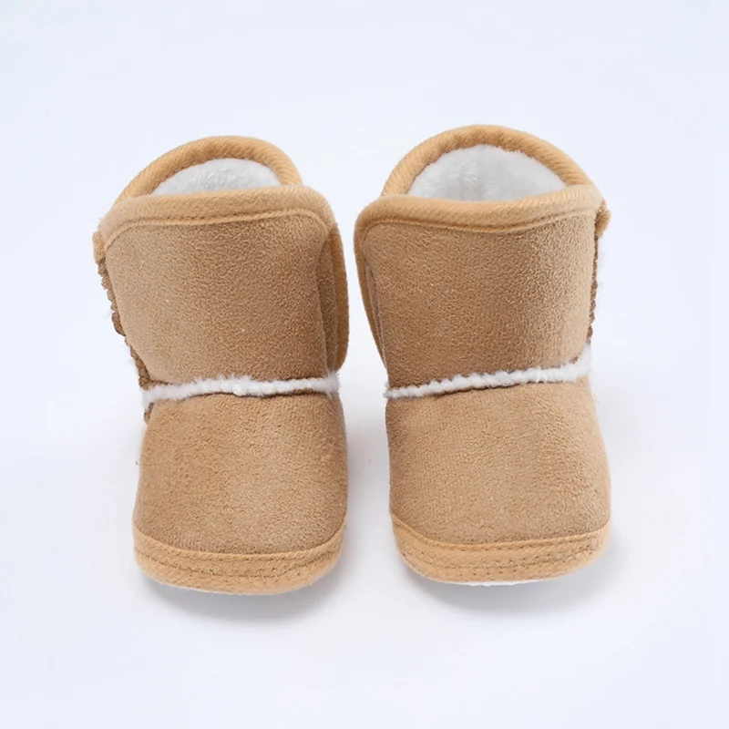 Baby Winter Padded Cotton Shoes Baby Solid Color Soft Sole Toddler Shoes Baby Snow Boots 0-2 Years Old 1