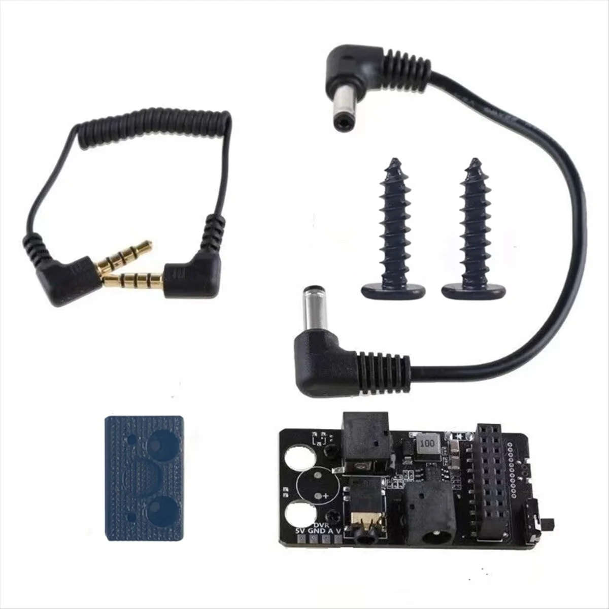 Module récepteur 5.8G RX V3.0 PLUS monté sur DJI Goggles V2, affichant l'écran et les commandes.