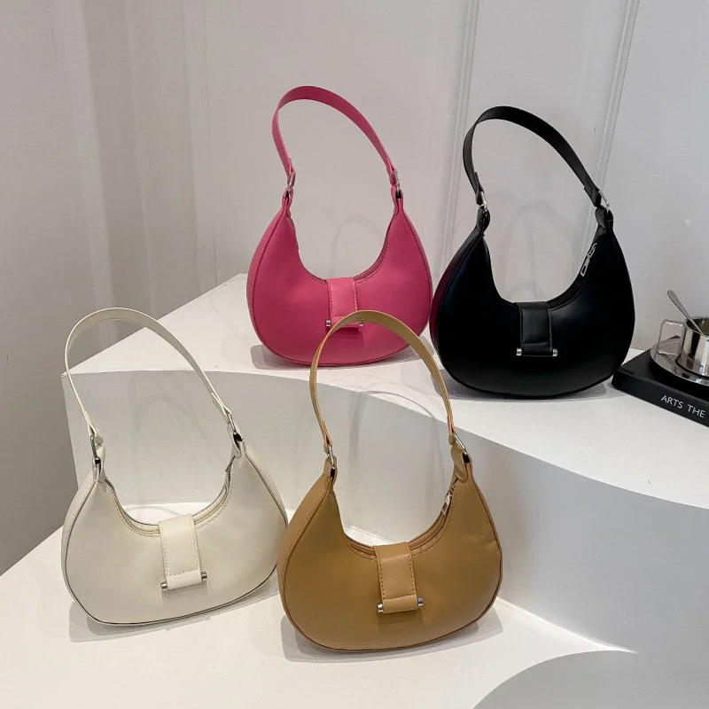 New Arrival Crescent Shaped Handbag for Women High Class Versatile Shoulder Armpit Bag for Fashion Casual Office