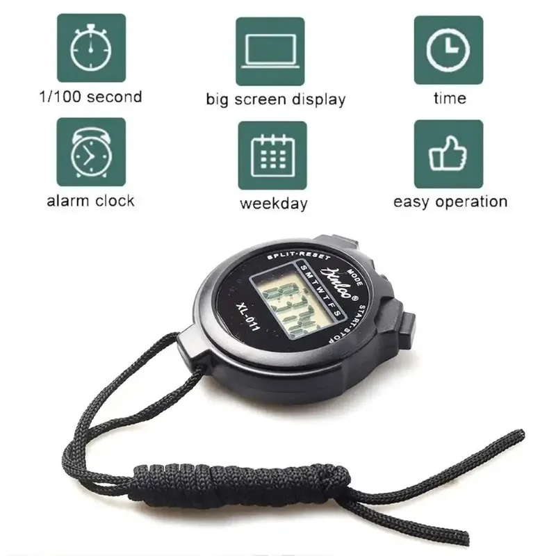 Multifunctional Stopwatch Counter Handheld Sport Stopwatch Digitale Display Fitness Timer Teller Draagbare Stopwatch Timing