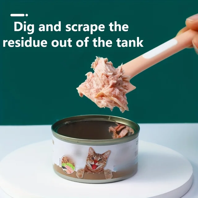 Reusable Pet Canned Spoon Silicone Pet Wet Food Mixing Spoon Pet Tableware Accessories Feeder Shovel Feeding Stirring Spoons 4