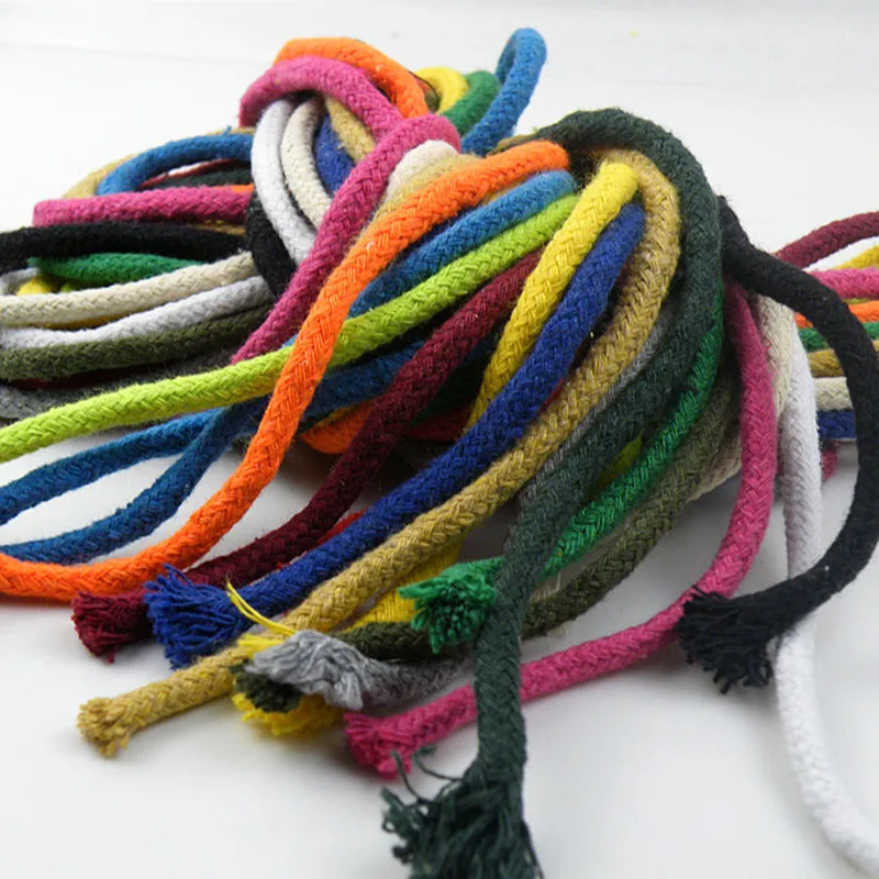 

Colored Cotton Rope for Pocket Pants, DIY Hand-Woven Pocket Drawstring, Pocket Hat, Cotton Rope, 5MM16 Ingot Core-Spun