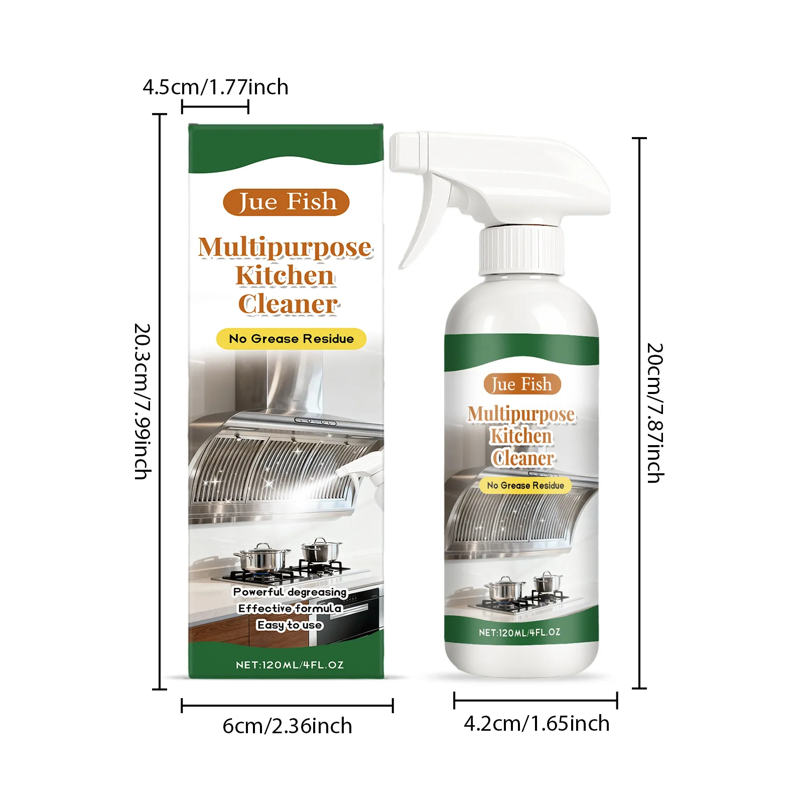 120ml Household Cleaning Spray Kitchen Oil Foam Cleaner Strong Oil Stain Degreaser Gentle Ingredients Household Grill Oven