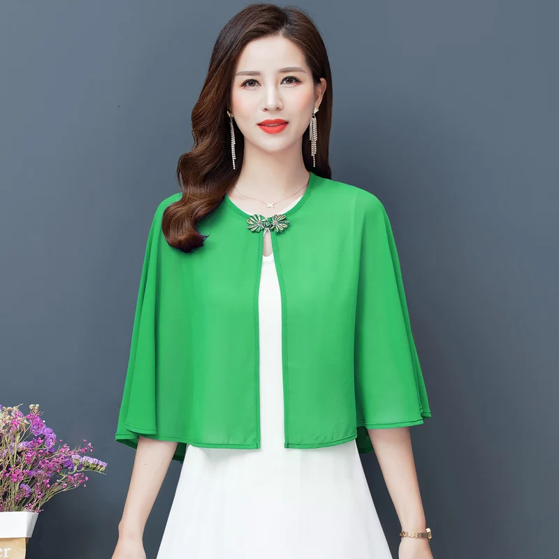 Black White Bridal Shawl Wedding Top Shrug Chiffon Bolero For Women Bolero Femme Mariage Short Wedding Jacket Party Cape Dress
