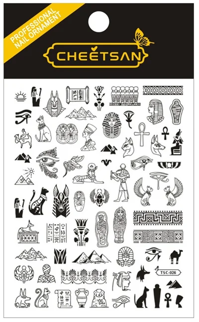 Sherlock TSC-027 3d Nail Art Sticker Slider Stamp Decor For Nails Accessories For Professionals 5