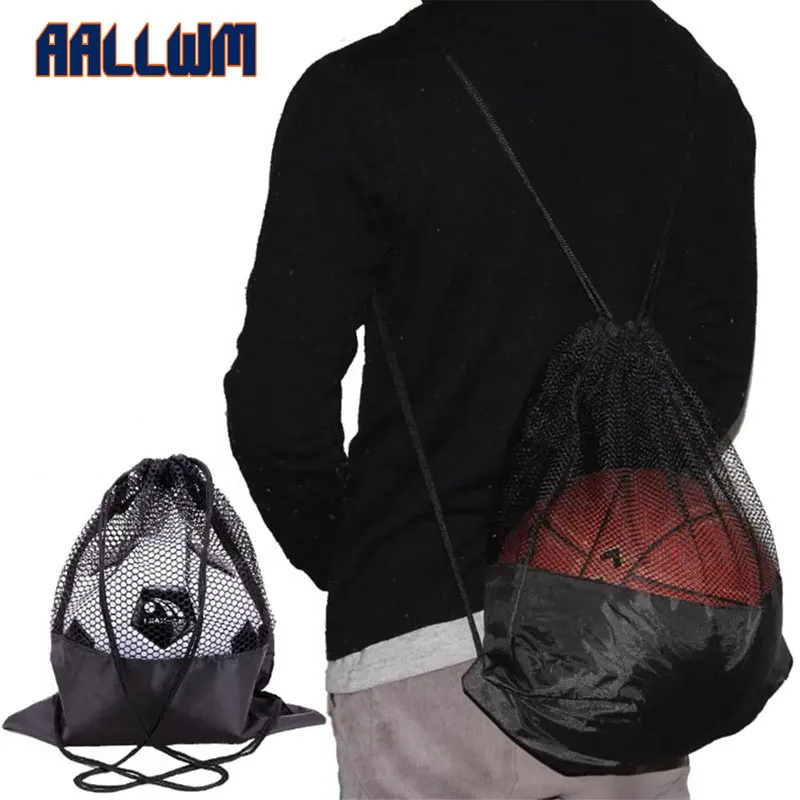 1PCS Single Ball Bag,Ball Storage Bag, Mesh Carry Bag, Drawstring Sling Back Bag for Carrying Basketball Volleyball Football