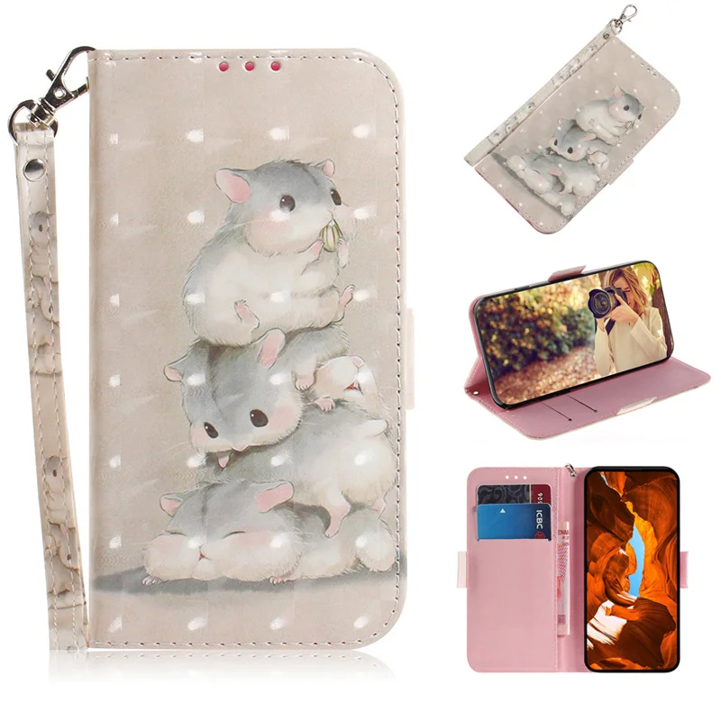 Painted Flip Leather Magnetic Phone Case