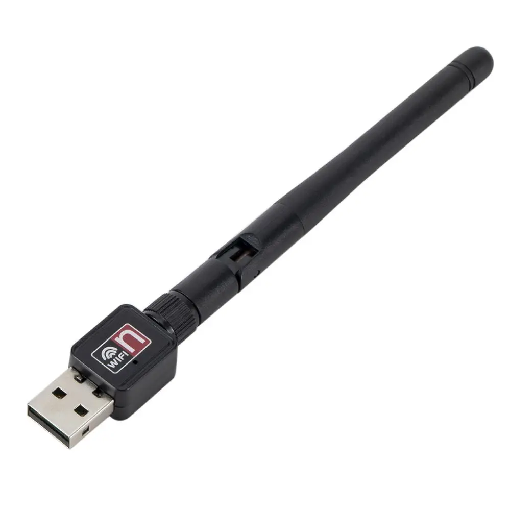 PzzPss 150Mbps USB 2.0 와이파이 무선 네트워크 카드 802.11 b/g/n LAN 어댑터, 회전식 안테나 포함, 노트북 PC용 미니 와이파이 동글