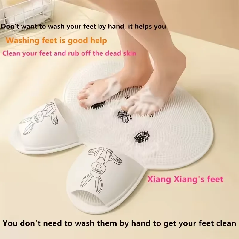 Exfoliating Silicone Non-Slip Bath and Shower Massage Mat