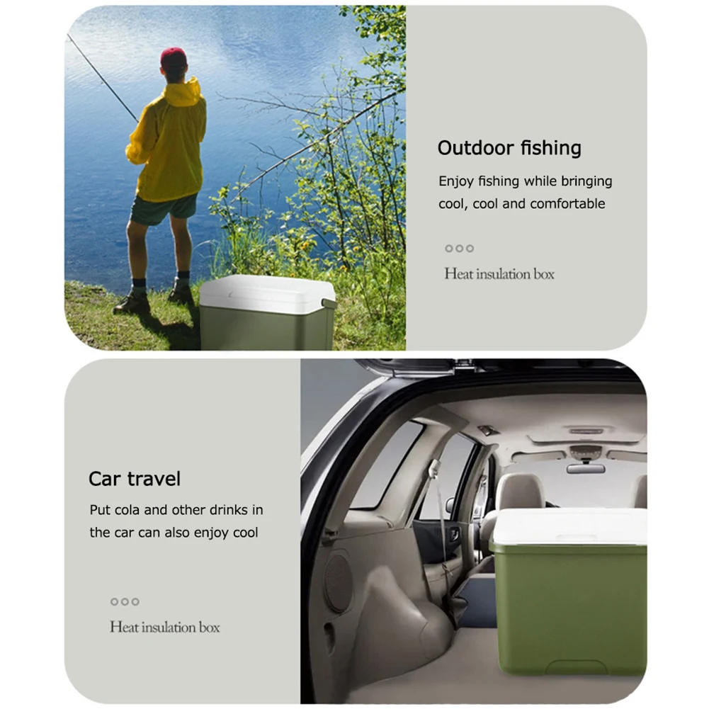 6L/13L Camping Ice Box Outdoor Fridge Cooler Fresh-Keep Large Capacity Portable Ice Bucket Incubator Refrigerator Car Bucket