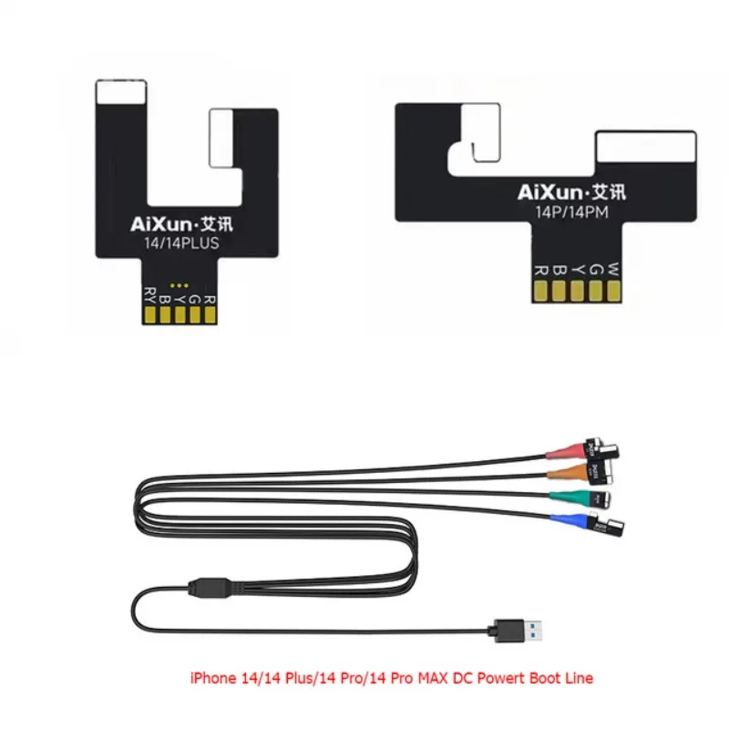 Apple Color OneScaner[ジャンク品] JC AIXUN Power Supply Test Cable iPhone 7 -15 Pro Max Mobile Phone