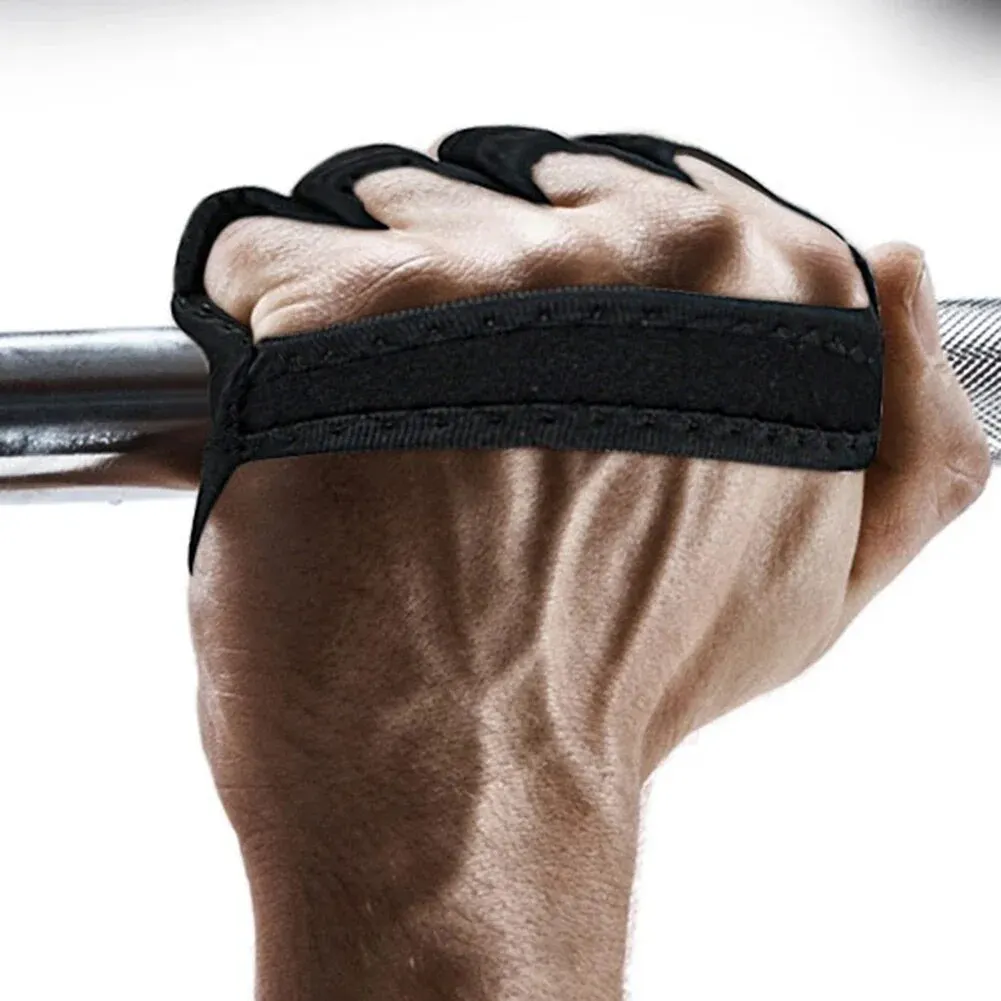Weightlifting Gloves Powerlifting Gym Breathable Horizontal Bar Booster Leather Palm Guard For Men Women