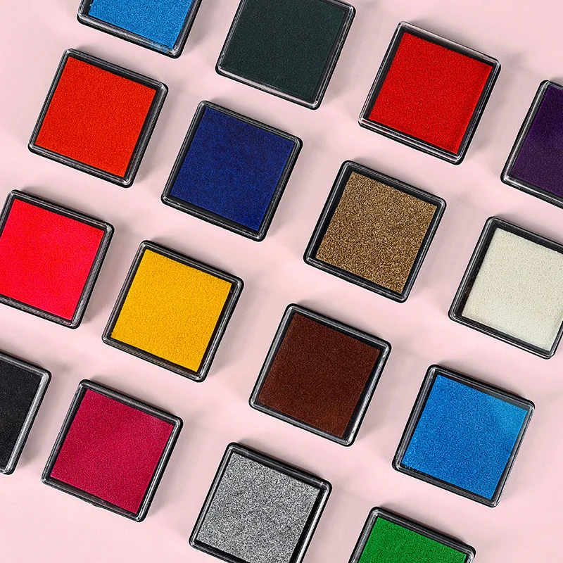 15ColorsCuteInkpadCraftOilBasedDIYInkPadsforRubberStamps