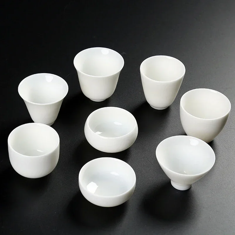 Tea Cup 1pcs Small Ceramic Kungfu Cup Pottery Teacup Mini Espresso Coffee Cup Porcelain Chinese Style Wine Glass Household