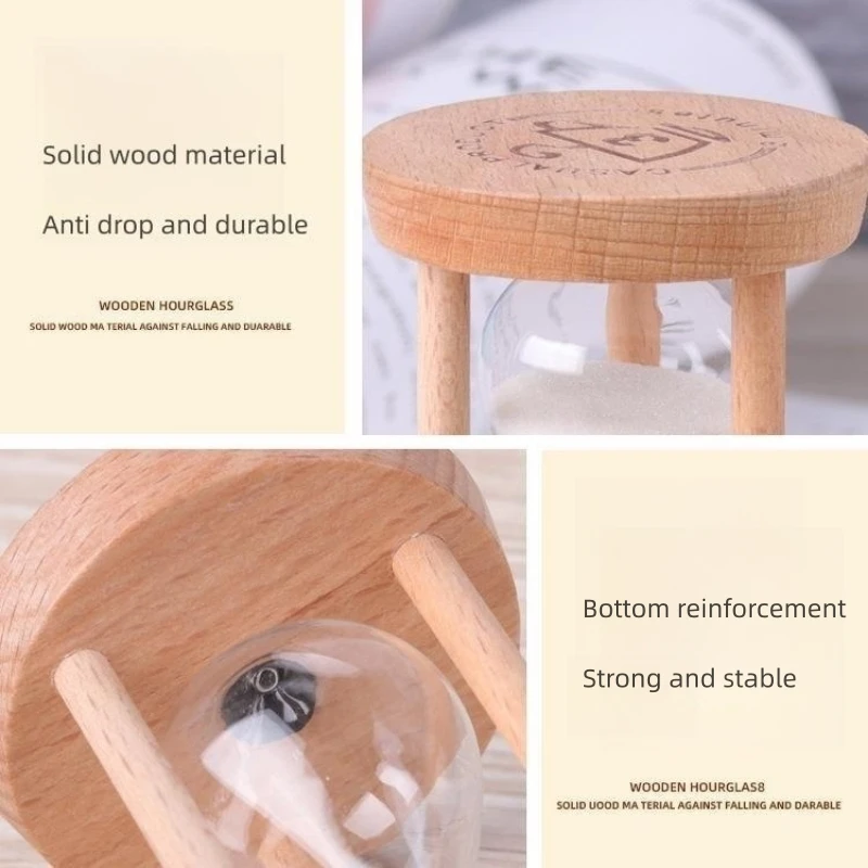1-5 Minutes Newest Wooden Hourglass Timer Desktop Decorations Sand Clock Creativity Sandglass Hourglass Kitchen for Kids Gifts 5