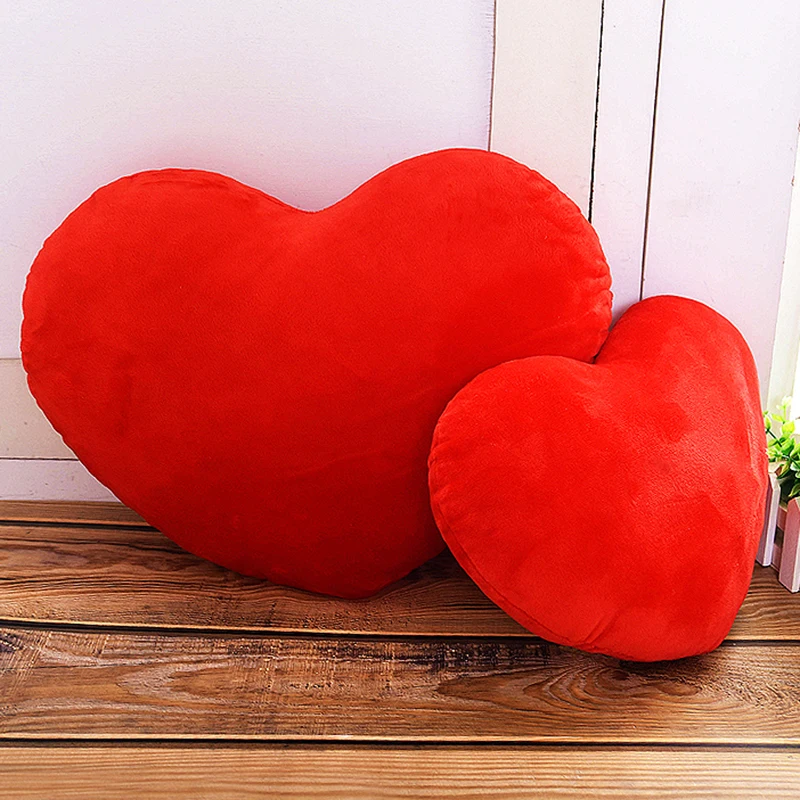 Cute Heart Shaped Pillow Soft Plush Throw Pillows Living Room Decor Valentines Day Wedding Gifts Love Pillow Heart Sofa Cushion 2