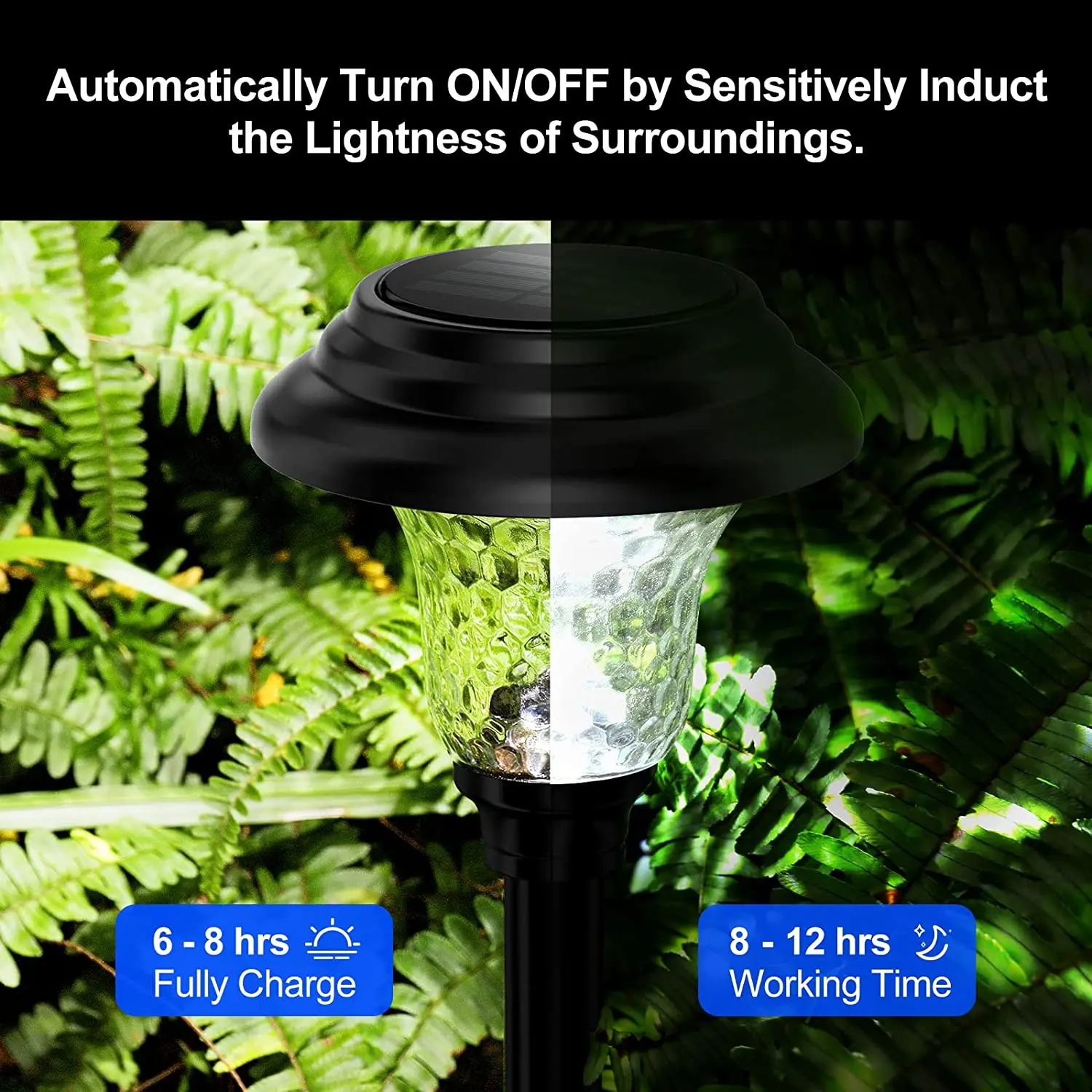 Solar Pathway Lights Outdoor Waterproof Bright Monocrystalline Silicon Garden Light LED Landscape Lamp for Yard Fenced solar ground lights solar led lights solar lights lawn lamp garden lighting