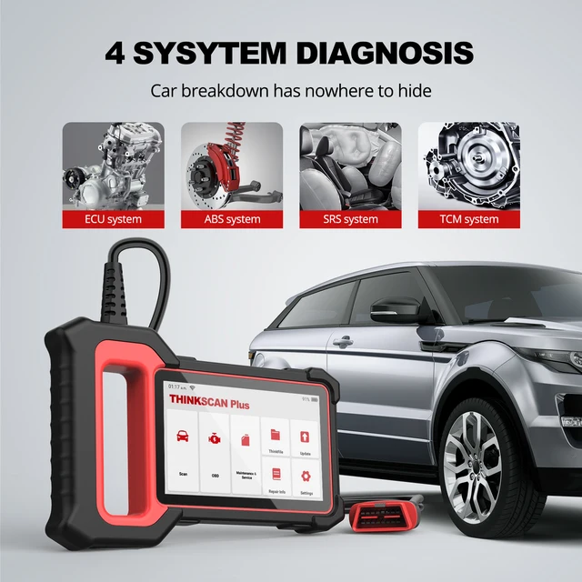 THINKCAR Thinkscan Plus S6 S5 OBD2 Scanner Engine ABS SRS TCM System Diagnosis Code Reader Diagnostic
