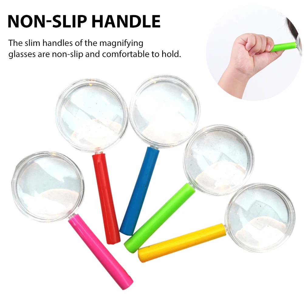 15pcs Magnifying Glass Outdoor Experiment Researchers Detective Toy Clear  For Children Mini Home Delicate Optical Role Play - AliExpress